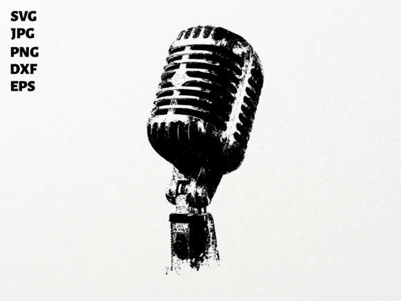 Download Vintage Microphone SVG for Cricut - Cricut Collection