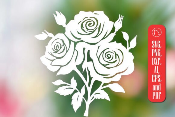 Download Cricut Rose Bouquet SVG Cut File - Cricut Collection