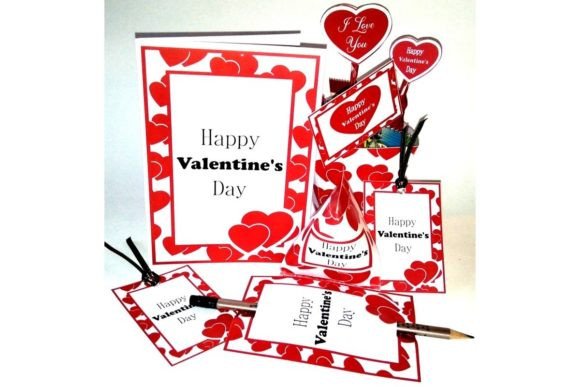 Download VALENTINE'S DAY SET. Printable Designs. - Set Collection