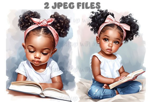 Download African American Girls Clipart Set 5 - Set Collection