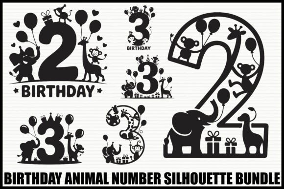 Download Birthday Animal Number Set - Set Collection