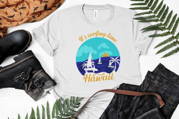 Download Beautiful Sunset and Sea Boat T-Shirt - Set Collection