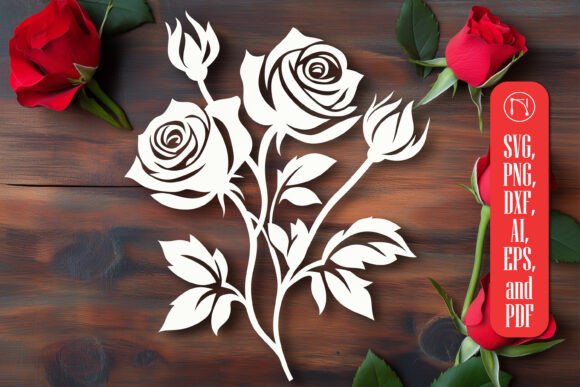 Download Cricut Rose Bouquet SVG Cut File - Cricut Collection