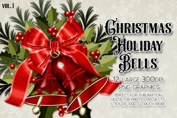 Download Christmas Bell Holiday Graphics Set 1 - Set Collection