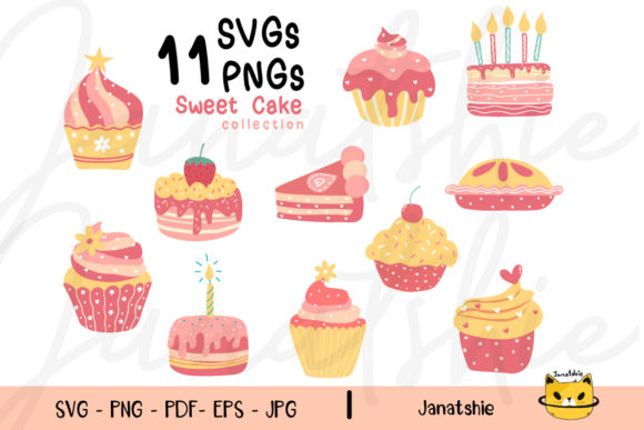 Download Valentine Birthday Cake Set Clipart - Set Collection
