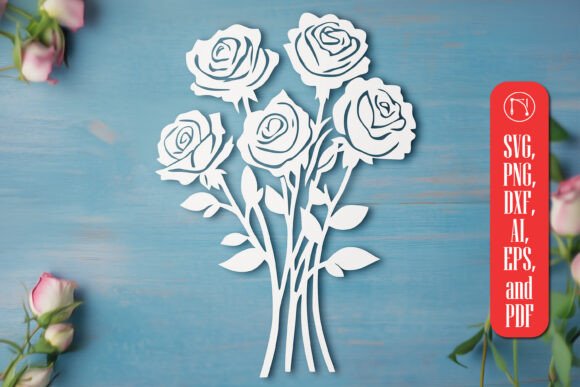 Download Cricut Rose Bouquet SVG Cut File - Cricut Collection