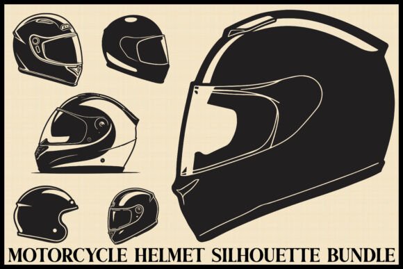 Download Motorcycle Helmet Silhouette Set - Set Collection