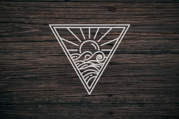 Download Sunset and Sea Waves Logo - Set Collection