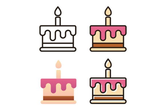 Download Birthday Cake Icon Set - Set Collection