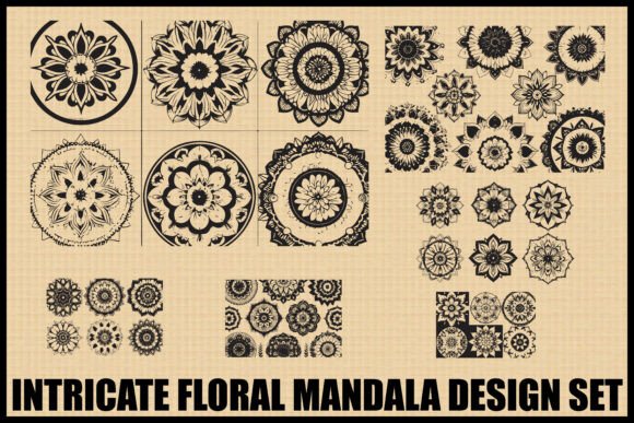 Download Boho Floral Mandala Bundle Set - Set Collection