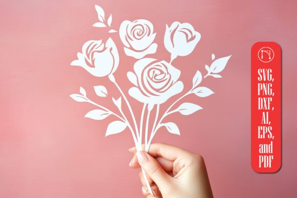 Download Cricut Rose Bouquet SVG Cut File - Cricut Collection