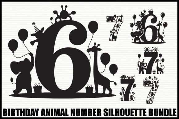 Download Birthday Animal Number Set - Set Collection