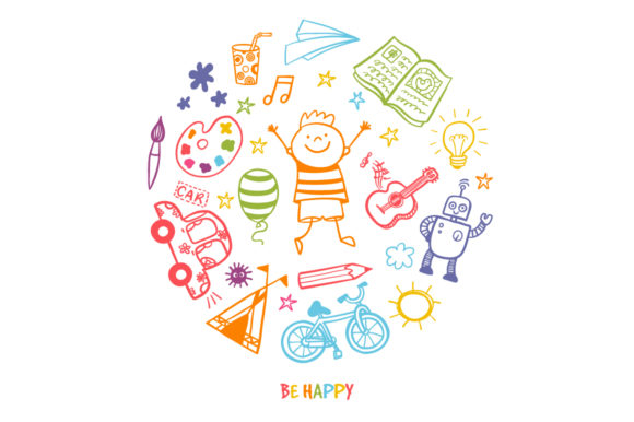Download Children's Drawing Vector Set - Set Collection