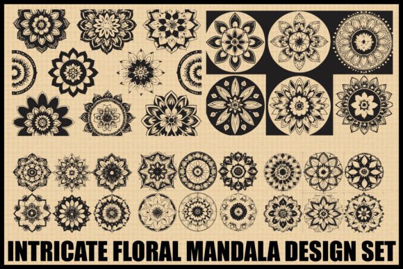 Download Boho Floral Mandala Bundle Set - Set Collection
