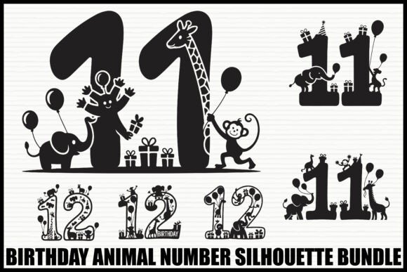 Download Birthday Animal Number Set - Set Collection
