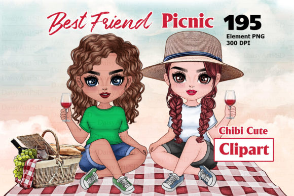 Download Girl's Camping Chibi Set - Set Collection