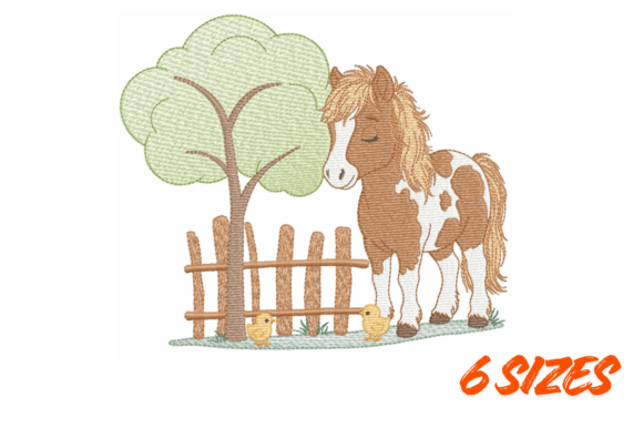 Download Farm Pony Embroidery Design Pattern Set - Set Collection