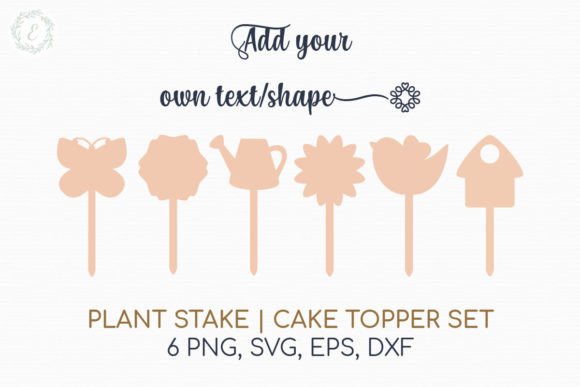 Download Garden, Plant Stakes or Cake Toppers Set - Set Collection