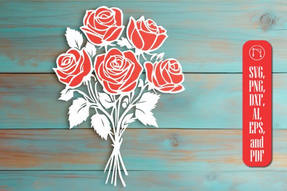 Download Cricut Rose Bouquet SVG Cut File - Cricut Collection