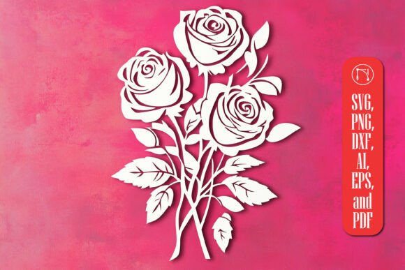 Download Cricut Rose Bouquet SVG Cut File - Cricut Collection
