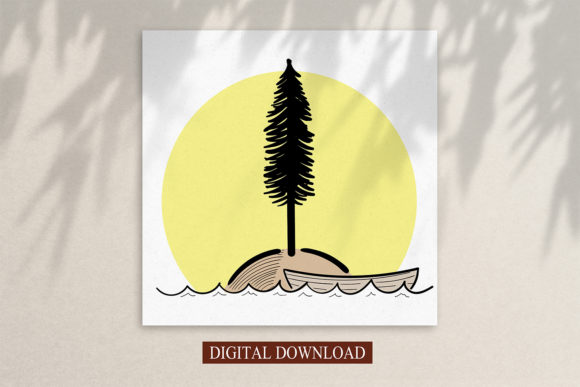 Download Clip Art,Island in the Sea and Sunset - Premium Resources